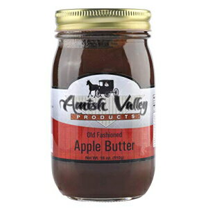 Amish Valley Products アップル バター ガラス ジャー オールド ファッション ホームスタイル スロークック (コーンシロップなし) (レギュラー) Amish Valley Products Apple Butter Glass Jar Old Fashioned Homestyle Slow Cooked (No Cor