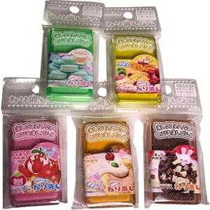 ̗S 5Zbg (pCibvA`R[gAXgx[AojA}XN) Scented Kneaded Eraser, Set of 5 (Pineapple, Chocolate, Strawberry, Vanilla, Cantaloupe Melon)