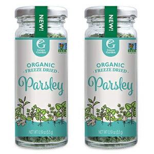 Green Garden ˥å ե꡼ɥ饤 ѥꡢ0.19 󥹡2 ѥå Green Garden Organic Freeze-Dried Parsley, 0.19 Ounces, 2-Pack