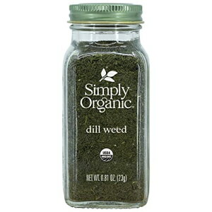 Simply Organic ディルウィード カットしてふるいにかけた オーガニック認定 0.81オンス アネサム グラベオレンズ L. Simply Organic Dill Weed, Cut Sifted, Certified Organic 0.81 oz Anethum graveolens L.