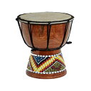 World Playground 30cm Wxh `fUC - AtJ̃{Sh World Playground 30cm Djembe Drum with Hand Painted Design - West African Bongo Drum