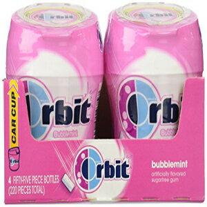 ガム Orbit バブルガムカップ、バブルミント、55 個ボトル、4 個 Orbit Bubble Gum Cups, Bubble Mint, 55 pieces bottle, 4-Count