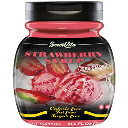 SERVIVITA [J[ Xgx[Vbv 313.5ml SERVIVITA Zero Calories Strawberry Syrup, 10.6 fl. oz.