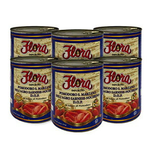 Flora Foods g}g T }c@[m DOP - 6  (e 28 IX) Flora Fine Foods Tomatoes San Marzano DOP by Flora Foods - 6 Cans (28 oz. ea.)