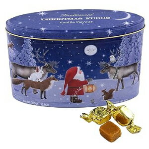 ガーディナーズ オブ スコットランド バニラファッジ キャラメルギフト缶 サンタとトナカイ 10.56オンス Gardiners of Scotland Vanilla Fudge Caramel Gift Tin, Santa with his Reindeer, 10.56 Ounce