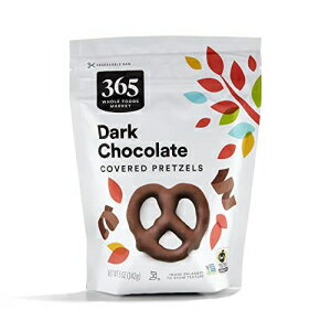 楽天Glomarket365 by Whole Foods Market、ダークチョコレートプレッツェル、5オンス 365 by Whole Foods Market, Dark Chocolate Pretzels, 5 Ounce