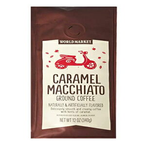 ɥޡåȸ ʥե졼СԤҡ 12󥹡1ѥå (ޥ) World Market Limited Edition Naturally Flavored Ground Coffee 12oz, 1 Pack (Caramel Macchiato)