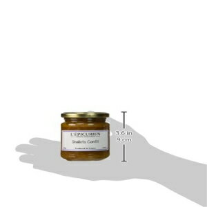 エピキュリアン フランスからエシャロット コンフィ フランス輸入 7.05 オンスの瓶 1 個 Shallots Confit French Import 7.05 oz jar from l 039 Epicurien France, One
