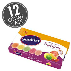 Jelly Belly Sunkist Fruit Gems 396.9g ボックス - 12 ケース - 公式、本物、産地直送 Sunkist by Jelly Belly Jelly Belly Sunkist Fruit Gems 14 oz Box -12 Count Case - Official, Genuine, Straight from the Source