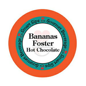 バナナ フォスター ホット チョコレート、キューリグ Kcup マシン用ホットココア ポッド 24 個 Bananas Foster Hot Chocolate, 24 Count Hot Cocoa Pods for Keurig Kcup Machines