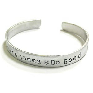 Delta Gamma Motto Do Good Cuff Bracelet-ѿƤʤߥ˥Υդ˵ޤʥեȤǥϥɥפ졢˥饤󥹶ͿƤޤ Ann Peden Jewelry Delta Gamma Motto Do Good Cuff Bracel...