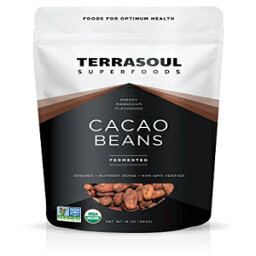 Terrasoul Superfoods Raw Organic Criollo Cacao Beans、1ポンド Terrasoul Superfoods Raw Organic Criollo Cacao Beans, 1 Pound