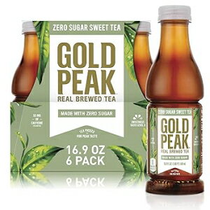 ゼロシュガースイートティー、ゴールドピークゼロシュガーダイエットアイスティードリンク、16.9液量オンス、6パック Zero Sugar Sweet Tea, Gold Peak Zero Sugar Diet Iced Tea Drink, 16.9 fl oz, 6 Pack
