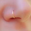 小さなゴールドノーズリングフープ18Gノーズピアスフープ-14Kゴールドフィルドノーズピアスフープ Lugasis piercings Tiny Gold Nose Ring Hoop 18 G Nose Piercings Hoop - 14K Gold Filled Nose Piercings hoop