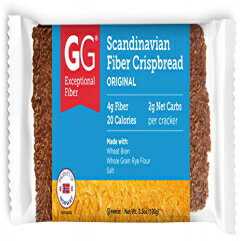 GG Scandinavian Bran Crispbread All Natural Bran Cracker Packages, 5 count, 3.5-Ounce Packages (Pack of 5)