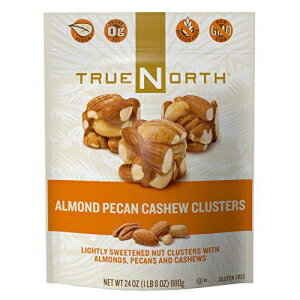 True North 100% A[h s[J JV[ NX^[ 24 IX (3 pbN) True North 100% Almond Pecan Cashew Cluster 24 oz (Pack of 3)