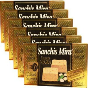 サンチス・ミラ・トゥロン・デ・ヒホナ。7オンス スペインから。6個パック Sanchis Mira Turron de Jijona. 7 oz. from Spain. Pack of 6