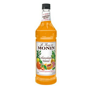 モナン ハワイアンアイランドシロップ 1リットルペットボトル Monin Hawaiian Island Syrup, 1 liter PET Bottle
