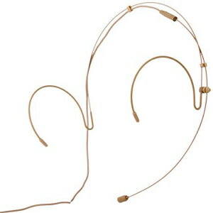 ダブルイヤーフックヘッドセットマイク 4ピンミニXLR付き オーディオテクニカワイヤレス用 Double Earhook Headset Microphone w/ 4 pin mini XLR for Audio Technica Wireless