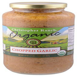 CHRISTOPHER RANCH オーガニッククラッシュガーリック、32オンス CHRISTOPHER RANCH Organic Crushed Garlic, 32 OZ