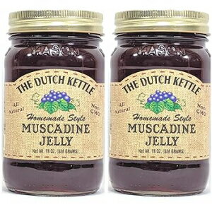 楽天GlomarketThe Dutch Kettle Amish Homemade Style Muscadine Jelly 2 - 19 Oz Reusable Jars All Natural Non-GMO No Preservatives