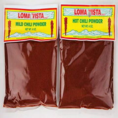 ޥӥ ޥɤӥۥå ˥塼ᥭ åɥ ѥ Хɥ롢 4  Хå 1  ( 8​​ ) Loma Vista MILD and HOT New Mexico Red Chili Powder Bundle, One 4 ou...