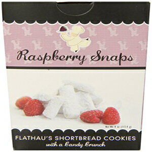 Flatau's Fine Foods ラズベリースナップ、4オンス箱 (12個パック) Flathau's Fine Foods Raspberry Snaps, 4-Ounce Boxes (Pack of 12)