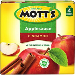 bcViAbv\[XA3.2IX|[`A4JEgi6pbNj Mott's Cinnamon Applesauce, 3.2 Ounce Pouch, 4 Count (Pack of 6)