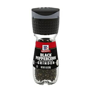 1IX (6pbN)A}R[~bN ubNybp[R[OC_[A1IX (6pbN) 1 Ounce (Pack of 6), McCormick Black Peppercorn Grinder, 1 oz (Pack of 6)