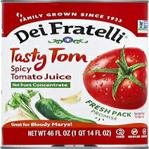 Dei Fratelli Tasty Tom Spicy Tomato Juice, Not from Concentrate, 46oz ...
