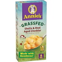 Anniefs Annie's Organic Shells and Real Aged Cheddar, Macaroni & Cheese, Grassfed, 6 oz