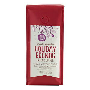 ɥޡå ۥǡ Ԥҡ (ۥǡåΥå 1ѥå) World Market Holiday Limited Edition Ground Coffee (Holiday Eggnog, 1 Pack)