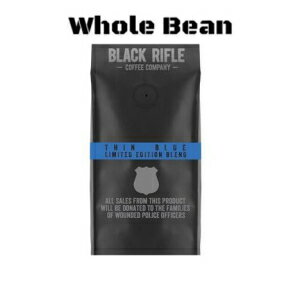 ブラック ライフル コーヒー カンパニー 挽いたコーヒー 2-12 オンス バッグ (薄いブルーのラインの全豆) Black Rifle Coffee Company Ground Coffee 2-12oz Bags (Thin Blue Line Whole Bean)