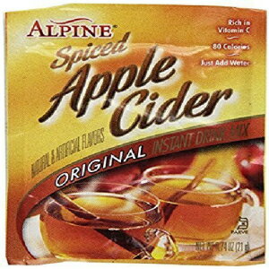 アルパイン スパイス アップル サイダー ドリンク ミックス、オリジナル、0.74 オンス (120 個) Alpine Spiced Apple Cider Drink Mix,..