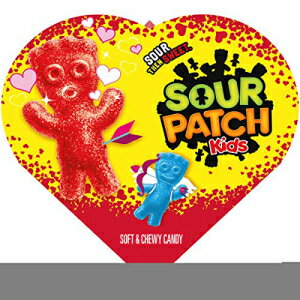 楽天GlomarketSOUR PATCH KIDS オリジナル ふんわりもちもちバレンタインキャンディ ハートボックス1個（1箱2個入り） SOUR PATCH KIDS Original Soft & Chewy Valentine Candy, 1 Heart Box （2 Snack Packs Per Box）