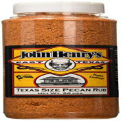 John Henry's テキサス サイズ ピーカン ラブ BBQ シーズニング - 26 オンス John Henry's Texas Size Pecan Rub BBQ Seasoning - 26 Ounce