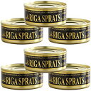 Unda, Riga Sprats (Pack of 6) (Smoked Fish Delicacy) in Oil, Imported from Latvia, 5.60 oz (each)