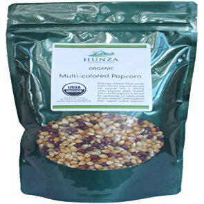 フンザ オーガニック マルチカラー ポップコーン (2ポンド) Hunza Organic Multi-colored Popcorn (2-lbs)