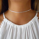 Annikabella 手作りレイヤリングスターリングシルバーグルメチェーンチョーカーネックレス女性用 Annikabella Handmade Layering Sterling Silver Gourmet Chain Choker Necklace For Women