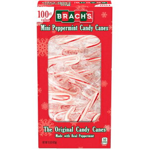 Brachs Mini Peppermint Individually wrapped Candy Canes 100 Count