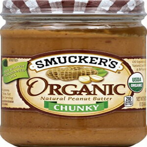 Smucker's オーガニック ナチュラル チャンキー ピーナッツ バター、16 オンス Smucker's Organic Natural Chunky Peanut Butter, 16 Ounces