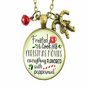 Gutsy Goodness 24 "クリスマスネックレスフロストクッキーホリデージュエリーキャンディケインチャーム Gutsy Goodness 24" Christmas Necklace Frosted Cookies Holiday Jewelry Candy Cane Charm