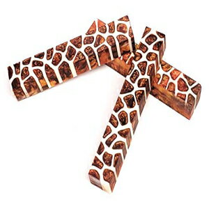 ペンキットモールプレミアムユニークなキリンプリントのアクリルペンブランク（ブラウン） Pen Kit Mall Premium Unique Acrylic Pen Blanks in Giraffe Prints (Brown)