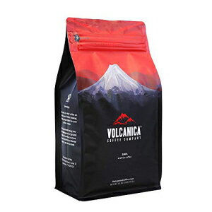 Volcanica モカ ジャワ コーヒー、イエメンとジャワの本格ブレンド、全豆、新鮮なロースト、16 オンス Volcanica Coffee Volcanica Mocha Java Coffee, Authentic Blend of Yemen and Java, Whole Bean, Fresh Roasted, 16-ounce