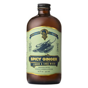 ポートランドシロップ スパイシージンジャーシロップ (16オンス) 1パック Portland Syrups Spicy Ginger Syrup (16oz) 1 Pack