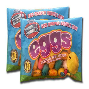 Dubble Bubble イースターバブルガムエッグ、4.5 オンス (2 パック、合計 9 オンス) Dubble Bubble Easter Bubble Gum Eggs, 4.5 Ounces (2 Pack, 9 Ounces total)