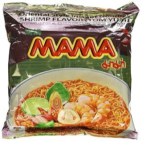 ママ インスタント ラーメン ヌードル トムヤム シュリンプ味 (30 個パック)、オリジナル、58.2 オンス Mama Instant Ramen Noodle Tom Yum Shrimp Flavour (Pack of 30),Original,58.2 Ounce