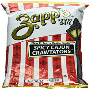Zapps ポテトチップス - スパイシー ケイジャン クローテーターズ - 1.5 オンス (6 個パック) Zapps Potato Chips - Spicy Cajun Crawtators - 1.5 oz (Pack of 6)
