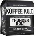 Koffee Kult T_[{g SR[q[At`[XgRrAR[q[ - 32IXobO Koffee Kult Thunder Bolt Whole Bean Coffee, with French Roast Colombia Coffee Beans - 32 ounce bag