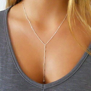 X^[OVo[ Y VFCv Abg lbNX - nhCh annikabella Sterling Silver Y Shape Lariat Necklace - Handmade